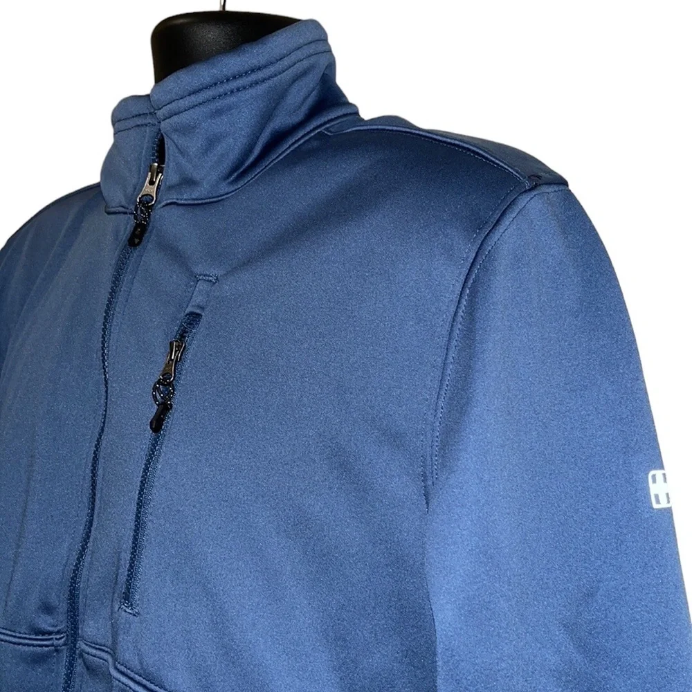 Swiss Tech Blue Soft Shell Jacket~Zip Front~M
